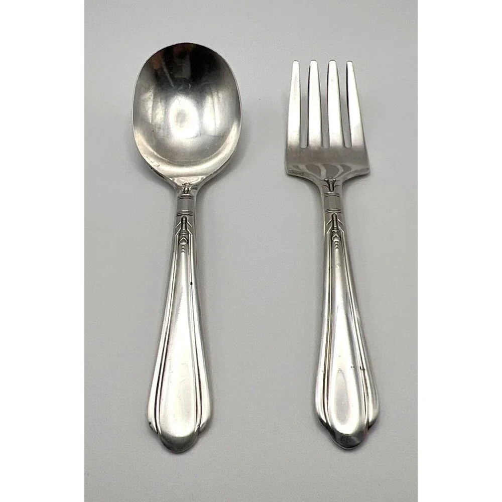 Vintage Nursery Silver Plate A1 2-pc Set